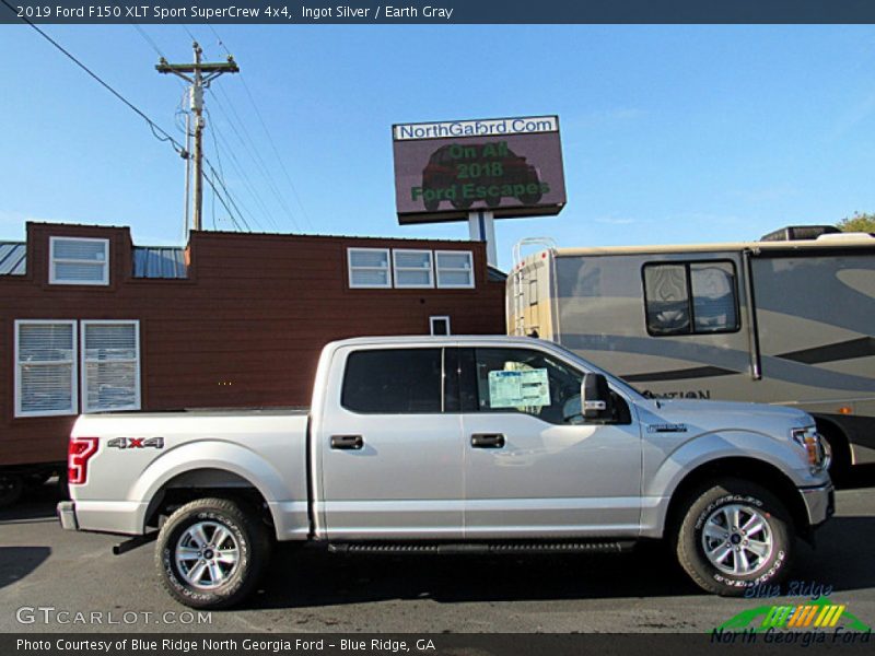 Ingot Silver / Earth Gray 2019 Ford F150 XLT Sport SuperCrew 4x4