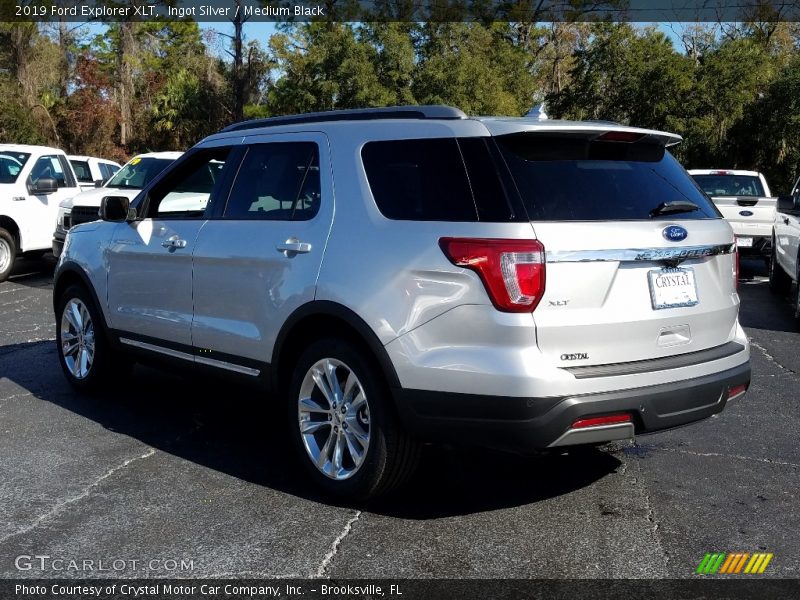 Ingot Silver / Medium Black 2019 Ford Explorer XLT