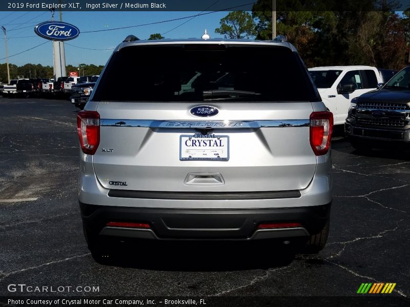 Ingot Silver / Medium Black 2019 Ford Explorer XLT