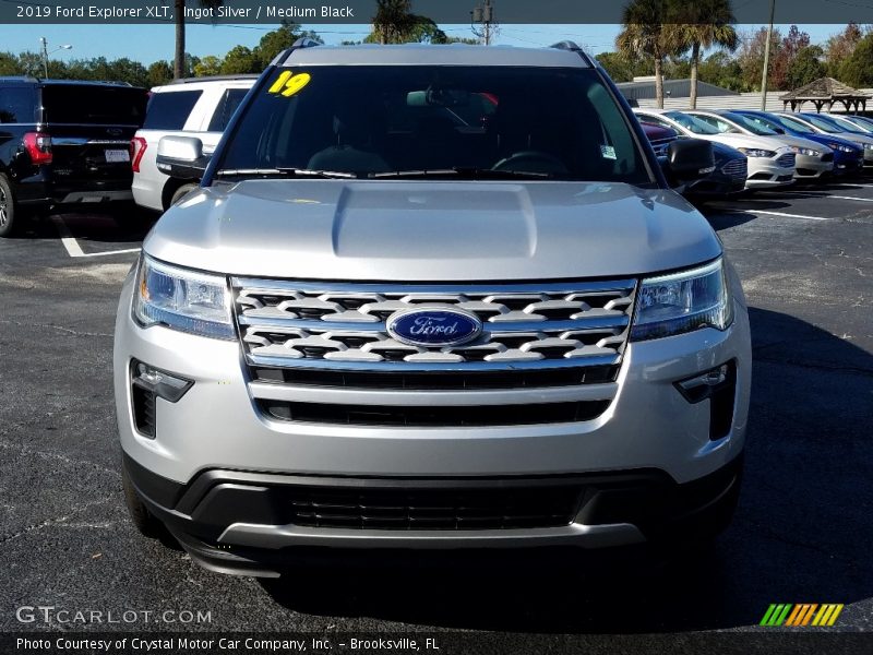 Ingot Silver / Medium Black 2019 Ford Explorer XLT