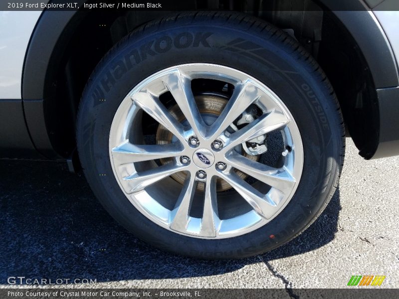 Ingot Silver / Medium Black 2019 Ford Explorer XLT