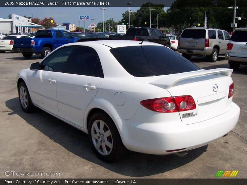 Performance White / Beige 2005 Mazda MAZDA6 i Sedan