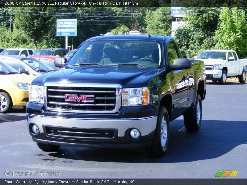 Onyx Black / Dark Titanium 2008 GMC Sierra 1500 SLE Regular Cab 4x4