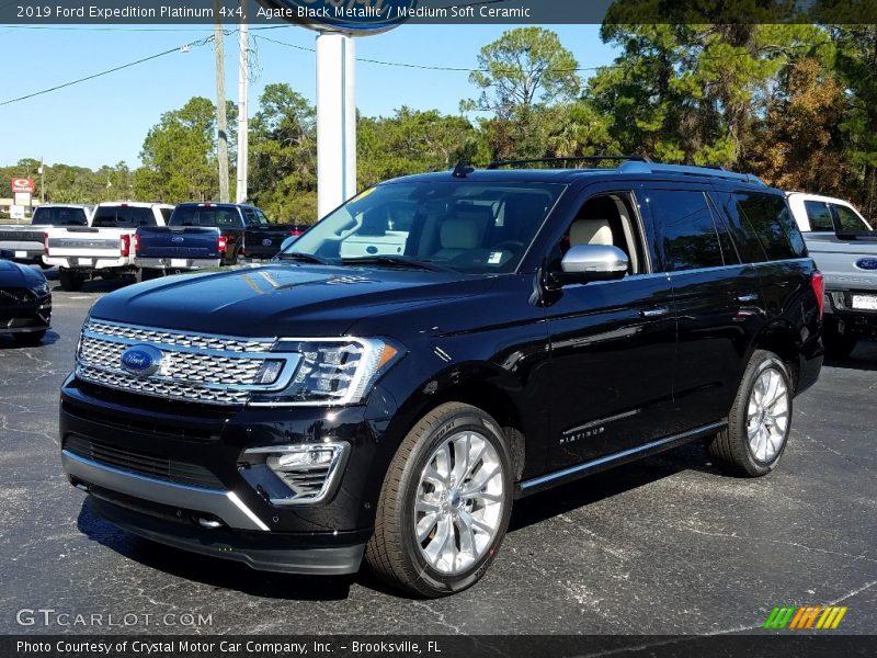 Agate Black Metallic / Medium Soft Ceramic 2019 Ford Expedition Platinum 4x4