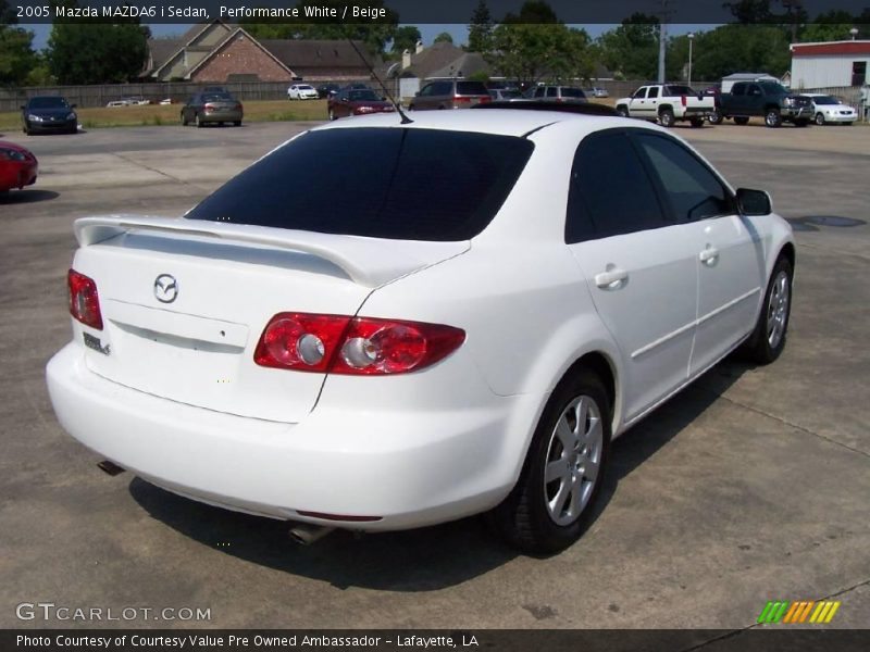 Performance White / Beige 2005 Mazda MAZDA6 i Sedan