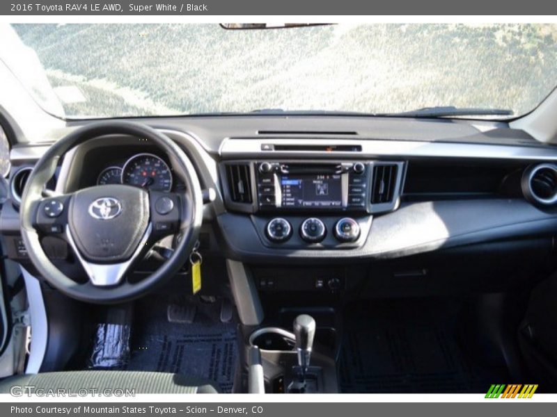 Super White / Black 2016 Toyota RAV4 LE AWD