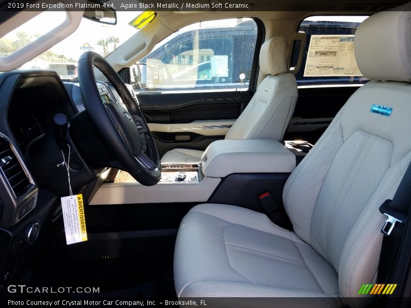 Front Seat of 2019 Expedition Platinum 4x4