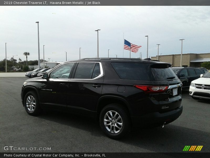 Havana Brown Metallic / Jet Black 2019 Chevrolet Traverse LT