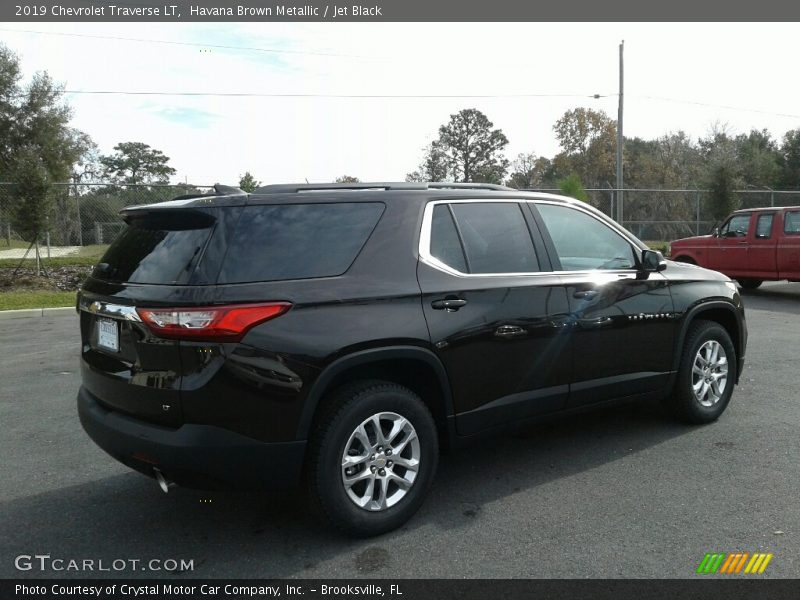 Havana Brown Metallic / Jet Black 2019 Chevrolet Traverse LT