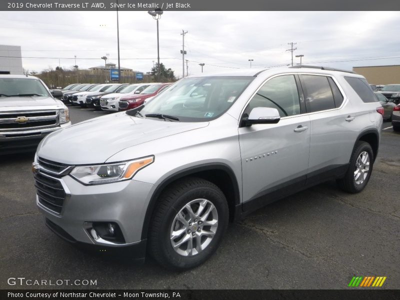 Silver Ice Metallic / Jet Black 2019 Chevrolet Traverse LT AWD