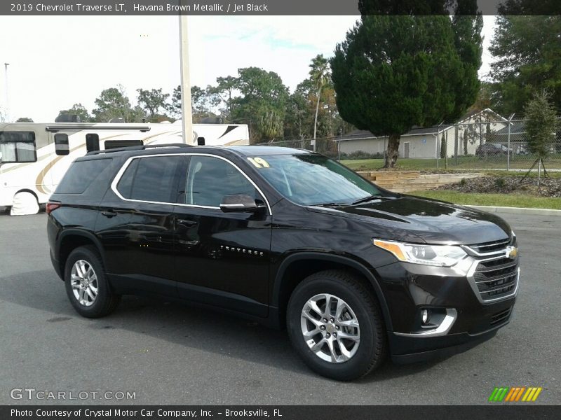 Havana Brown Metallic / Jet Black 2019 Chevrolet Traverse LT