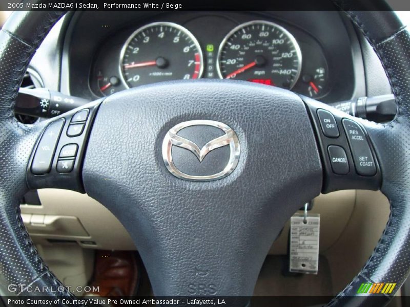 Performance White / Beige 2005 Mazda MAZDA6 i Sedan