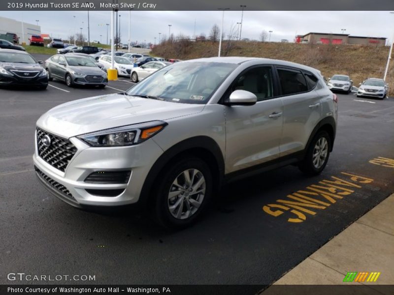 Molten Silver / Gray 2019 Hyundai Tucson SE AWD