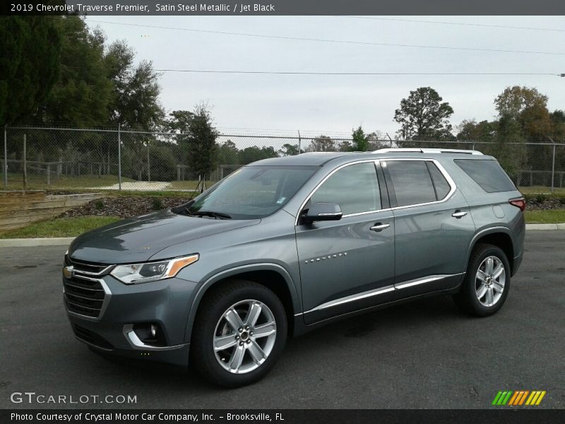 Satin Steel Metallic / Jet Black 2019 Chevrolet Traverse Premier