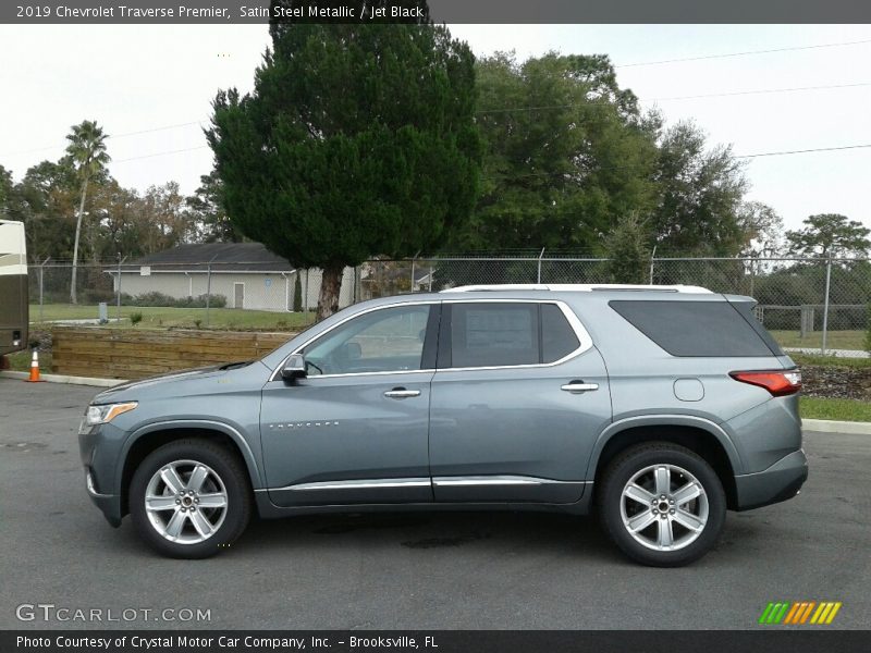 Satin Steel Metallic / Jet Black 2019 Chevrolet Traverse Premier