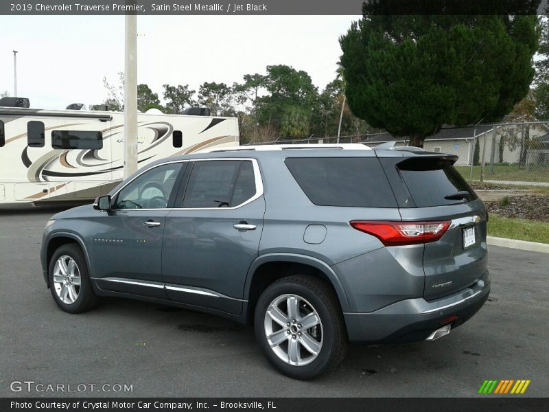 Satin Steel Metallic / Jet Black 2019 Chevrolet Traverse Premier
