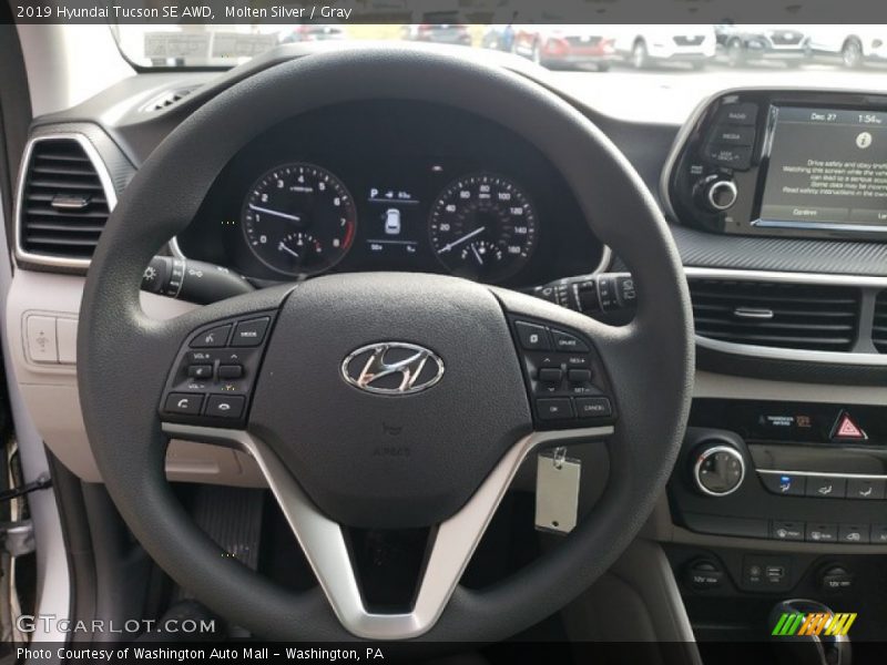 Molten Silver / Gray 2019 Hyundai Tucson SE AWD