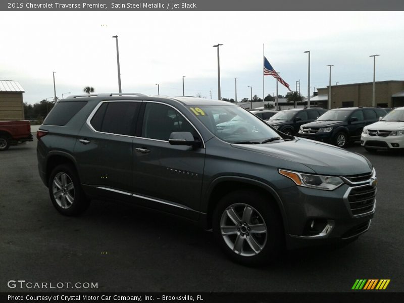 Satin Steel Metallic / Jet Black 2019 Chevrolet Traverse Premier