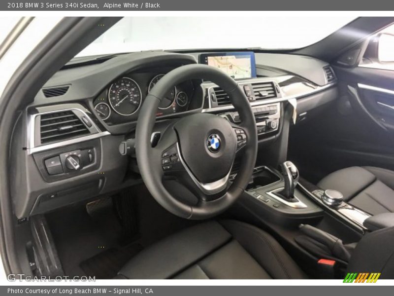Alpine White / Black 2018 BMW 3 Series 340i Sedan