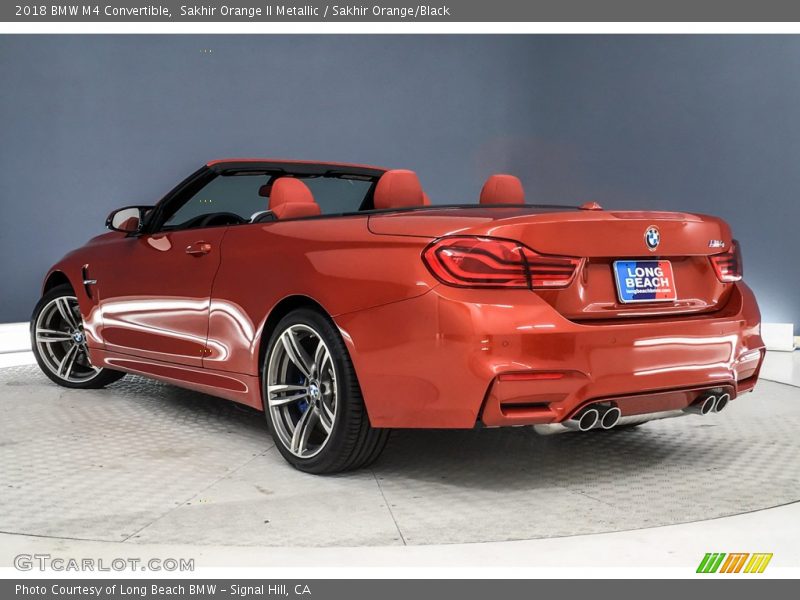 Sakhir Orange II Metallic / Sakhir Orange/Black 2018 BMW M4 Convertible
