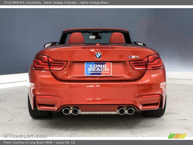 Sakhir Orange II Metallic / Sakhir Orange/Black 2018 BMW M4 Convertible