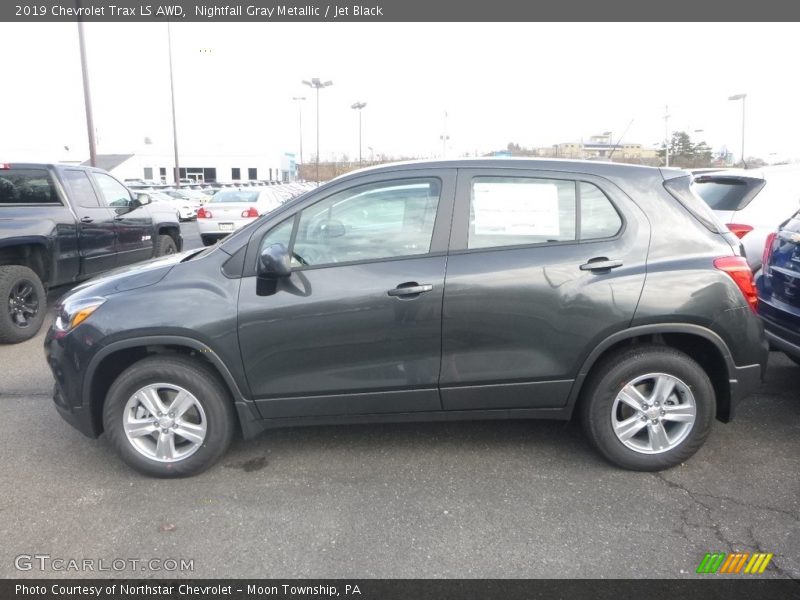 Nightfall Gray Metallic / Jet Black 2019 Chevrolet Trax LS AWD