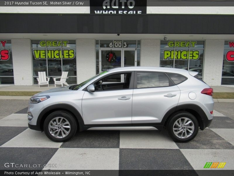 Molten Silver / Gray 2017 Hyundai Tucson SE