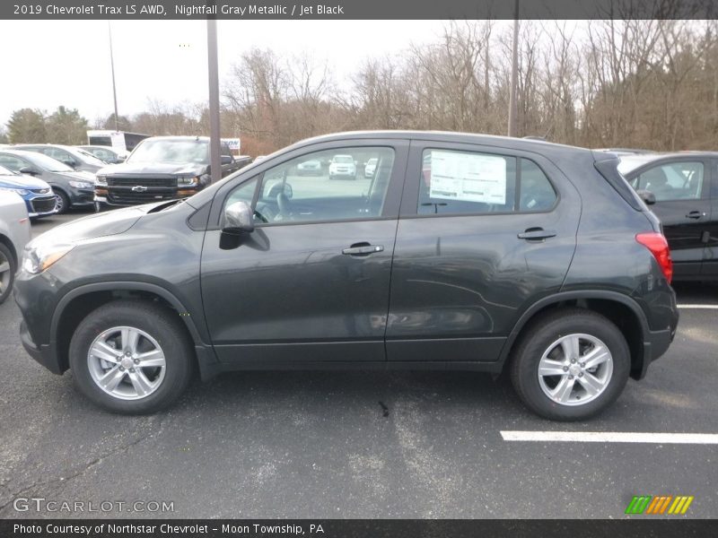 Nightfall Gray Metallic / Jet Black 2019 Chevrolet Trax LS AWD