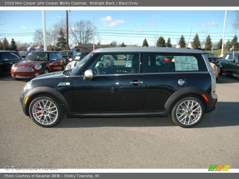 Midnight Black / Black/Grey 2009 Mini Cooper John Cooper Works Clubman