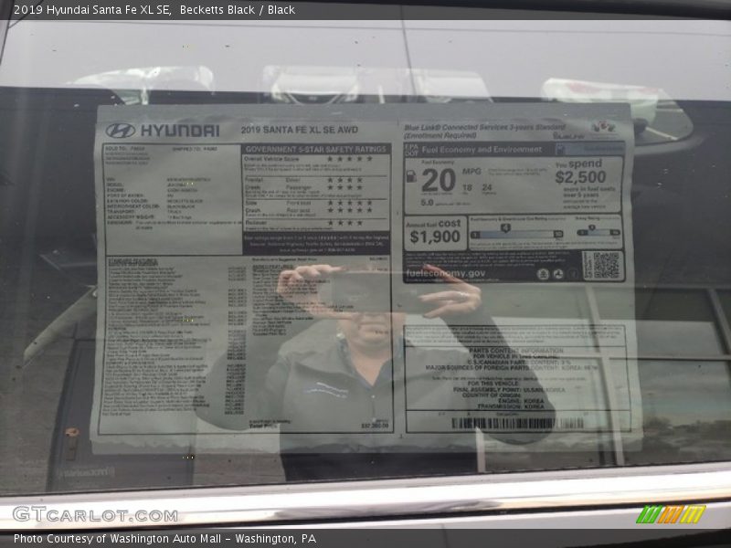 Becketts Black / Black 2019 Hyundai Santa Fe XL SE