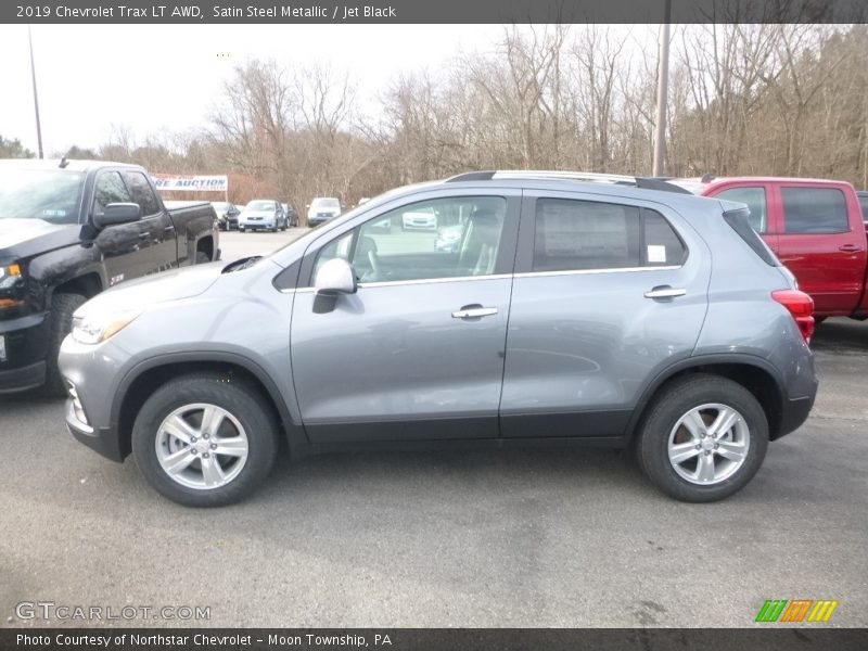 Satin Steel Metallic / Jet Black 2019 Chevrolet Trax LT AWD