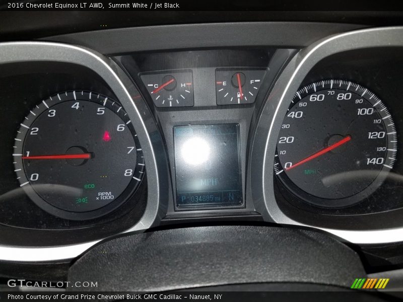 Summit White / Jet Black 2016 Chevrolet Equinox LT AWD