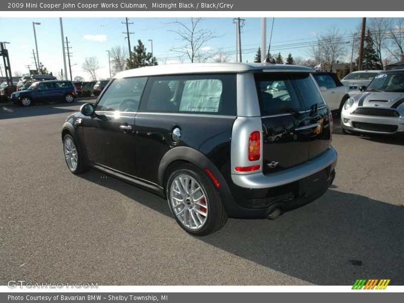 Midnight Black / Black/Grey 2009 Mini Cooper John Cooper Works Clubman