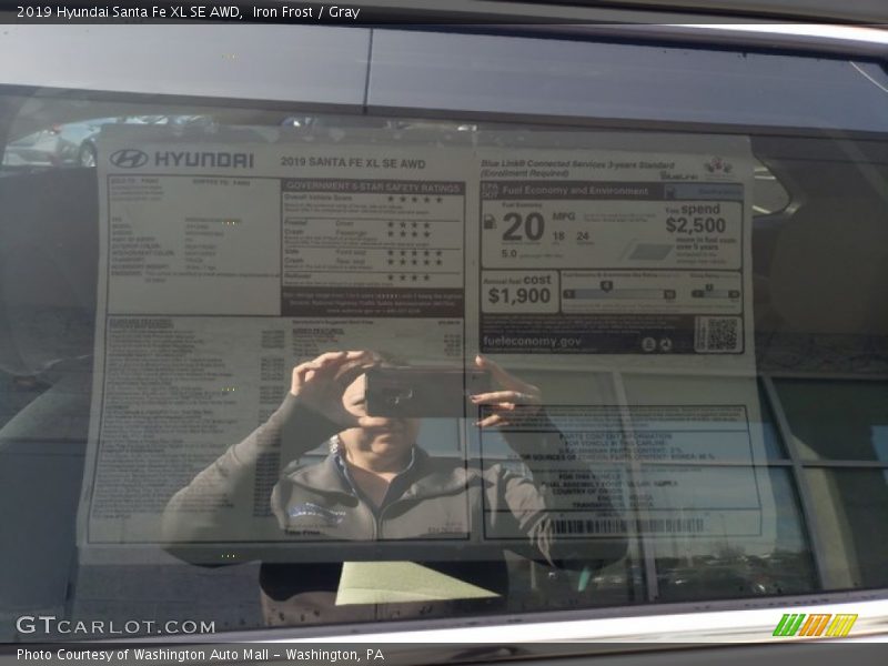 Iron Frost / Gray 2019 Hyundai Santa Fe XL SE AWD