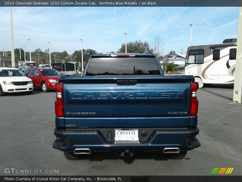 Northsky Blue Metallic / Jet Black 2019 Chevrolet Silverado 1500 Custom Double Cab
