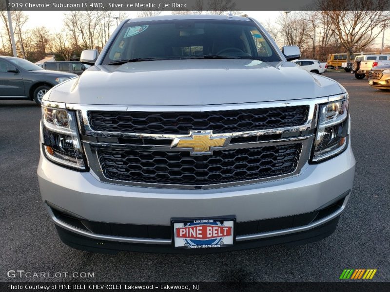 Silver Ice Metallic / Jet Black 2019 Chevrolet Suburban LS 4WD