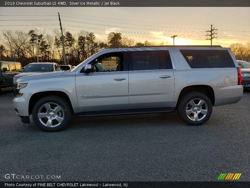 Silver Ice Metallic / Jet Black 2019 Chevrolet Suburban LS 4WD