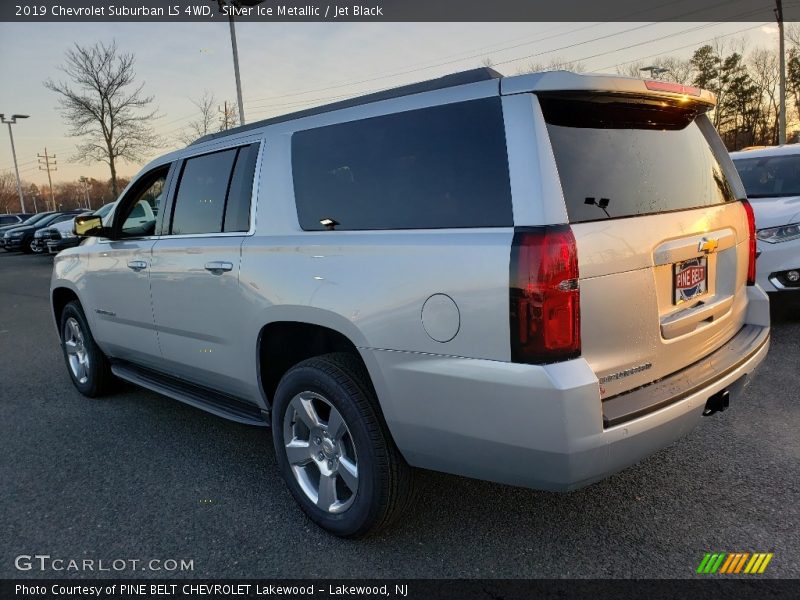 Silver Ice Metallic / Jet Black 2019 Chevrolet Suburban LS 4WD