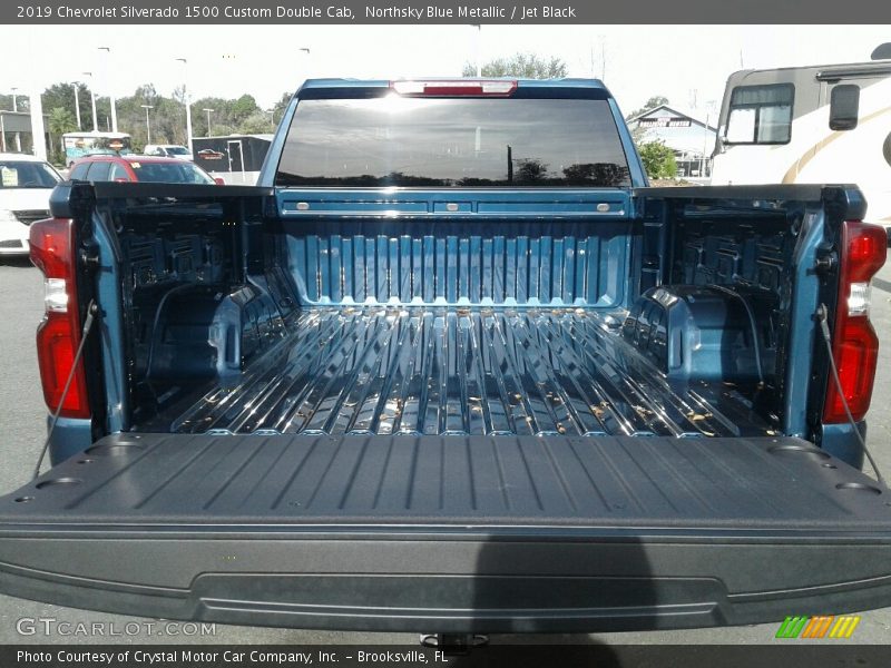 Northsky Blue Metallic / Jet Black 2019 Chevrolet Silverado 1500 Custom Double Cab