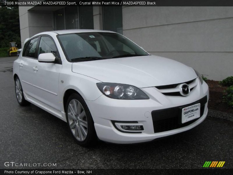 Crystal White Pearl Mica / MAZDASPEED Black 2008 Mazda MAZDA3 MAZDASPEED Sport