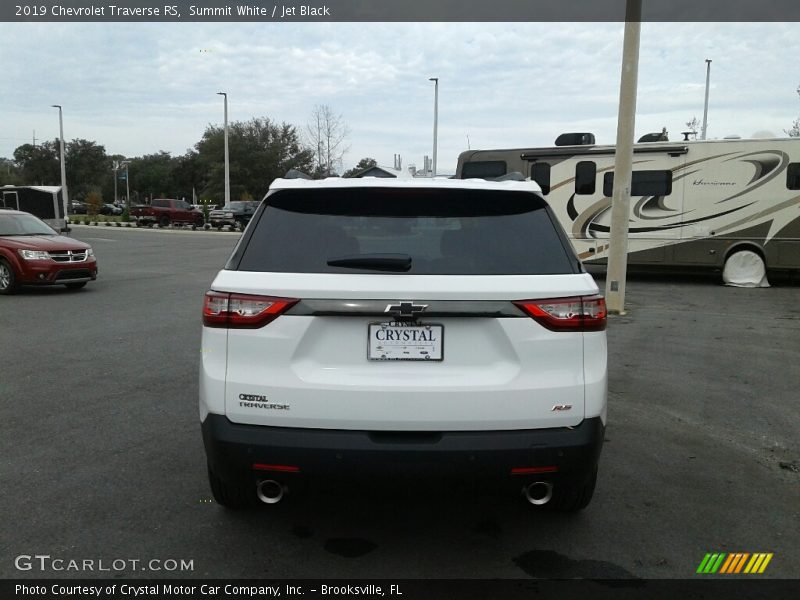 Summit White / Jet Black 2019 Chevrolet Traverse RS