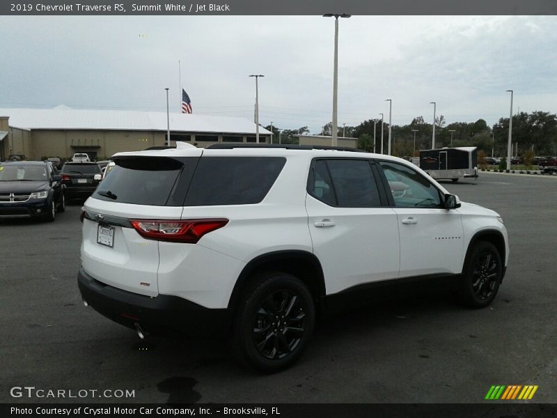 Summit White / Jet Black 2019 Chevrolet Traverse RS