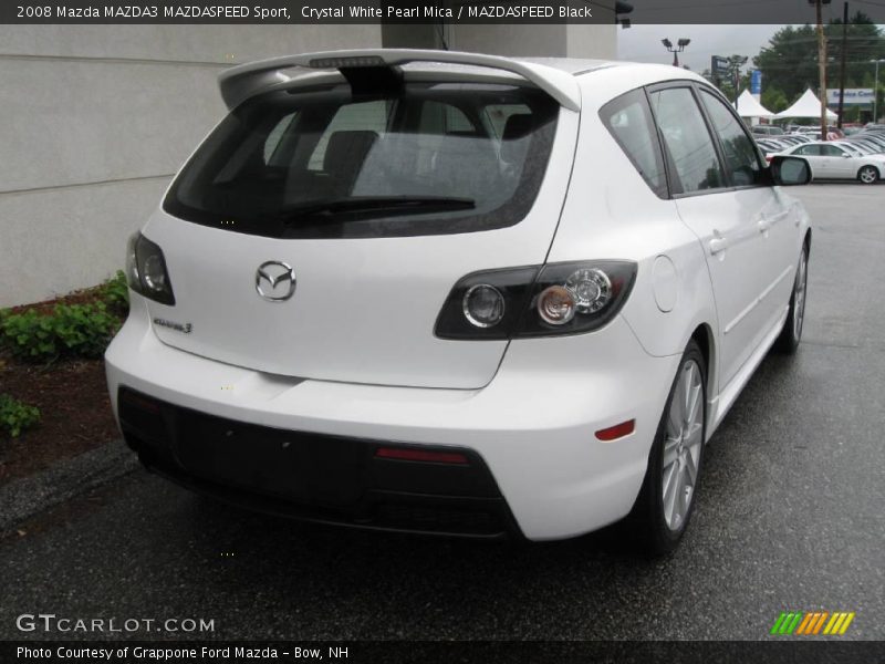 Crystal White Pearl Mica / MAZDASPEED Black 2008 Mazda MAZDA3 MAZDASPEED Sport