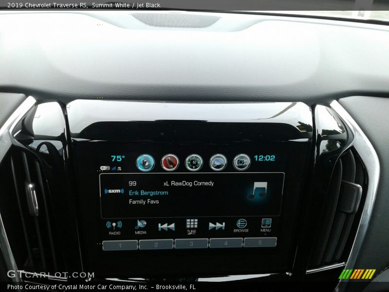Summit White / Jet Black 2019 Chevrolet Traverse RS