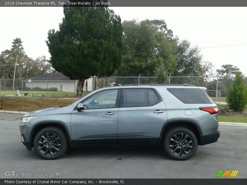 Satin Steel Metallic / Jet Black 2019 Chevrolet Traverse RS