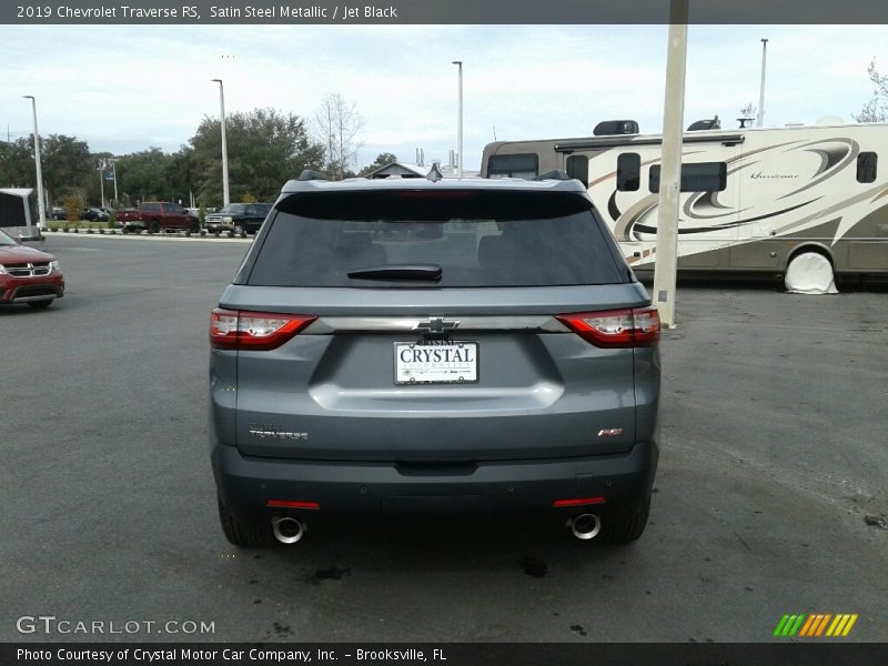 Satin Steel Metallic / Jet Black 2019 Chevrolet Traverse RS