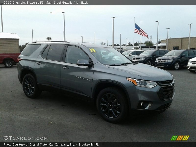 Satin Steel Metallic / Jet Black 2019 Chevrolet Traverse RS