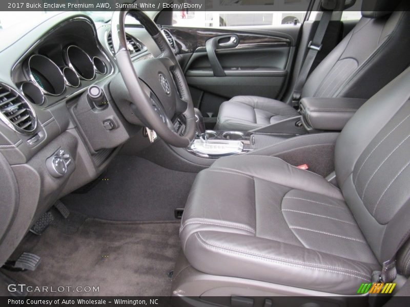 Summit White / Ebony/Ebony 2017 Buick Enclave Premium AWD