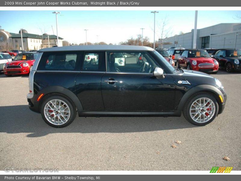 Midnight Black / Black/Grey 2009 Mini Cooper John Cooper Works Clubman