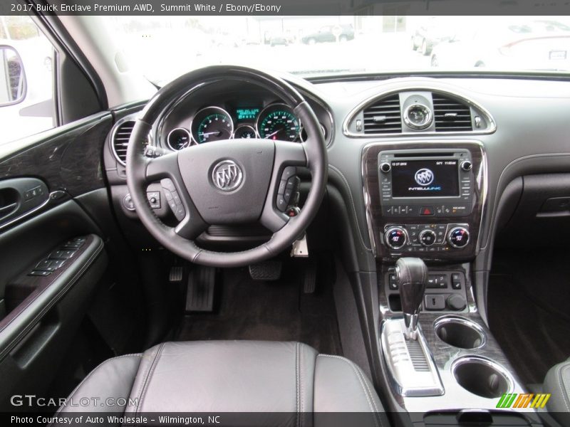 Summit White / Ebony/Ebony 2017 Buick Enclave Premium AWD